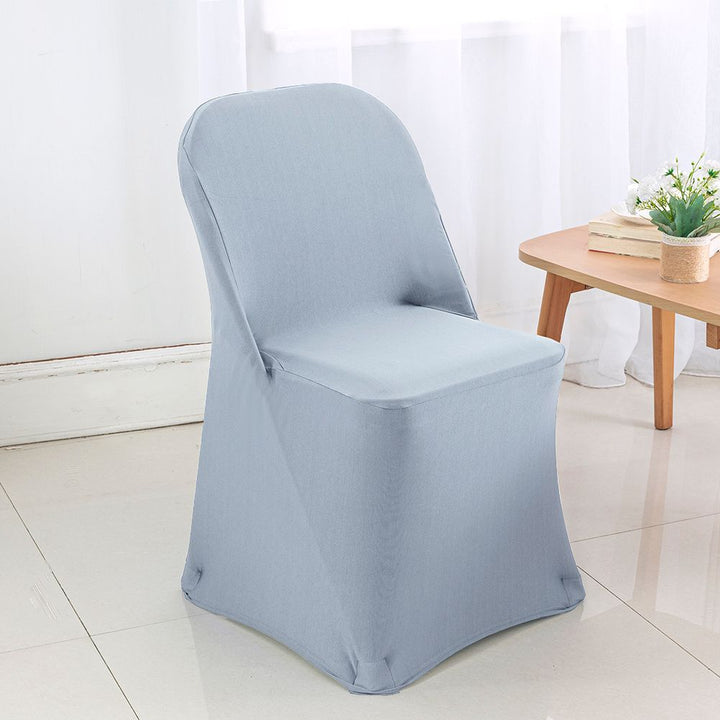 Premium Spandex (220 GSM) Folding Chair Cover - Dusty Blue (1pc)