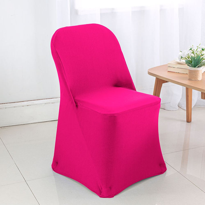 Premium Spandex (220 GSM) Folding Chair Cover - Fuchsia (1pc)