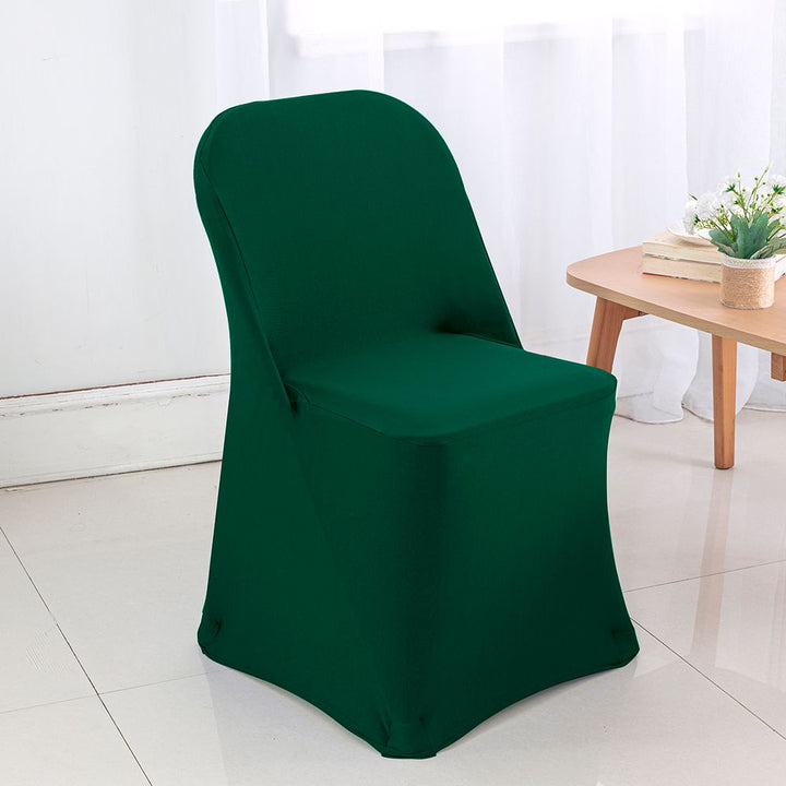 Premium Spandex (220 GSM) Folding Chair Cover - Hunter Green/Holly Green (1pc)