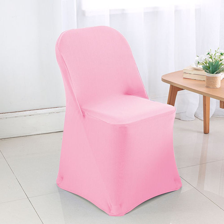 Premium Spandex (220 GSM) Folding Chair Cover - Pink (1pc)