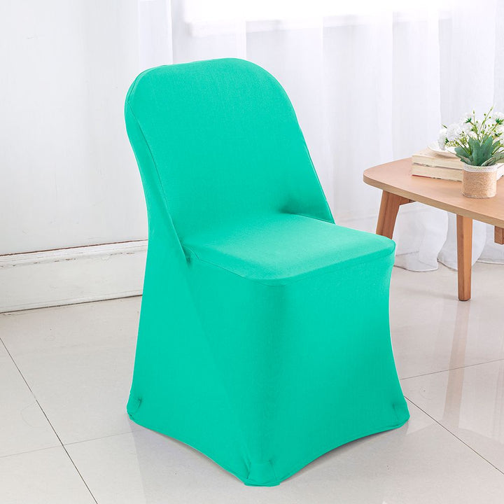 Housse de chaise pliante en élasthanne - Bleu Tiff/Bleu Aqua (1pc)