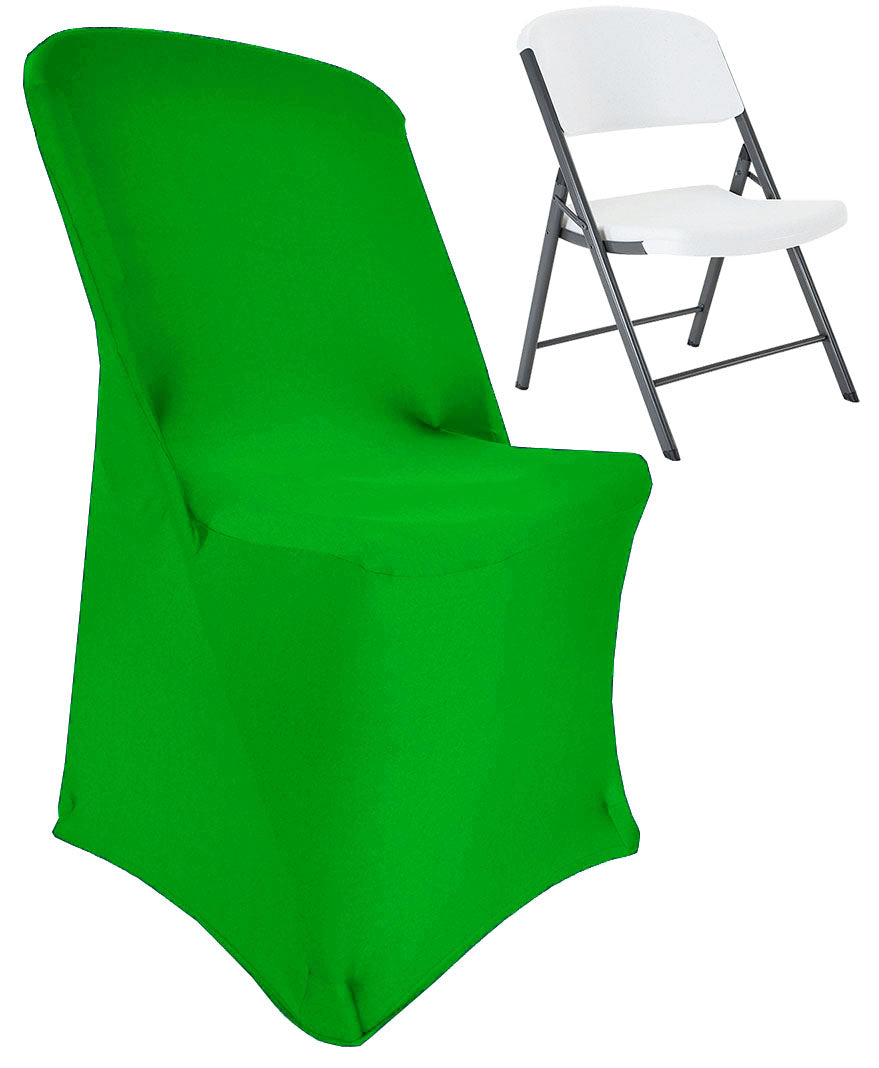 Premium Spandex (220 GSM) Lifetime Folding Chair Cover - Emerald Green (1pc)