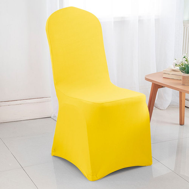 Housse de chaise de banquet en élasthanne - Jaune canari (1pc)