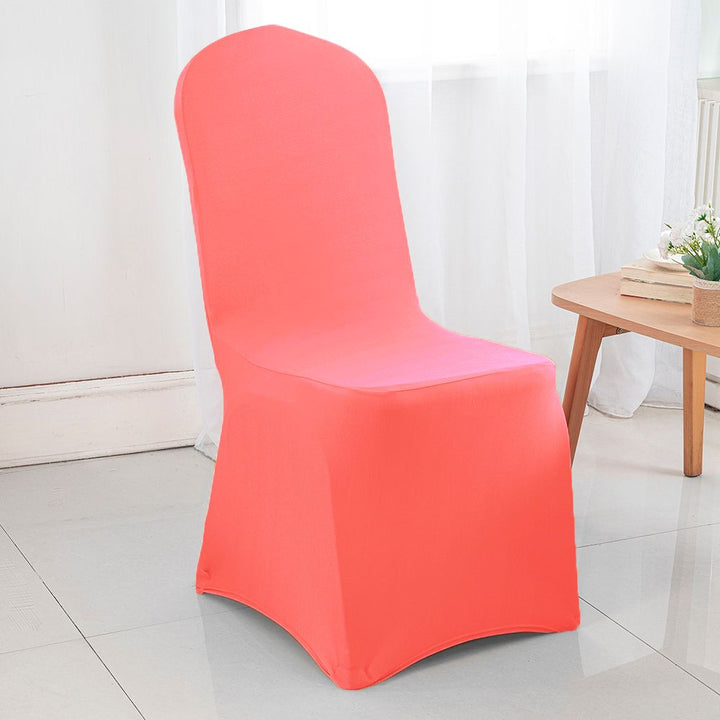 Premium Spandex (220 GSM) Banquet Chair Cover - Coral (1pc)