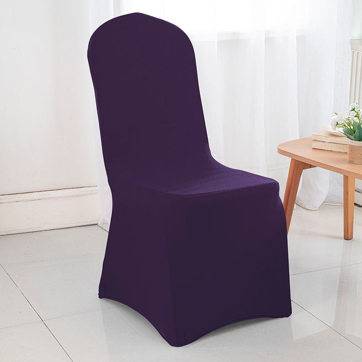 Premium Spandex (220 GSM) Banquet Chair Cover - Eggplant (1pc)