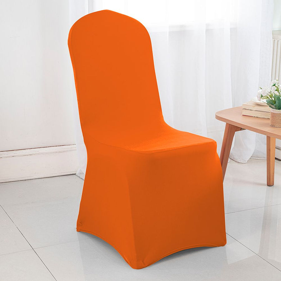 Premium Spandex (220 GSM) Banquet Chair Cover Orange (1pc)