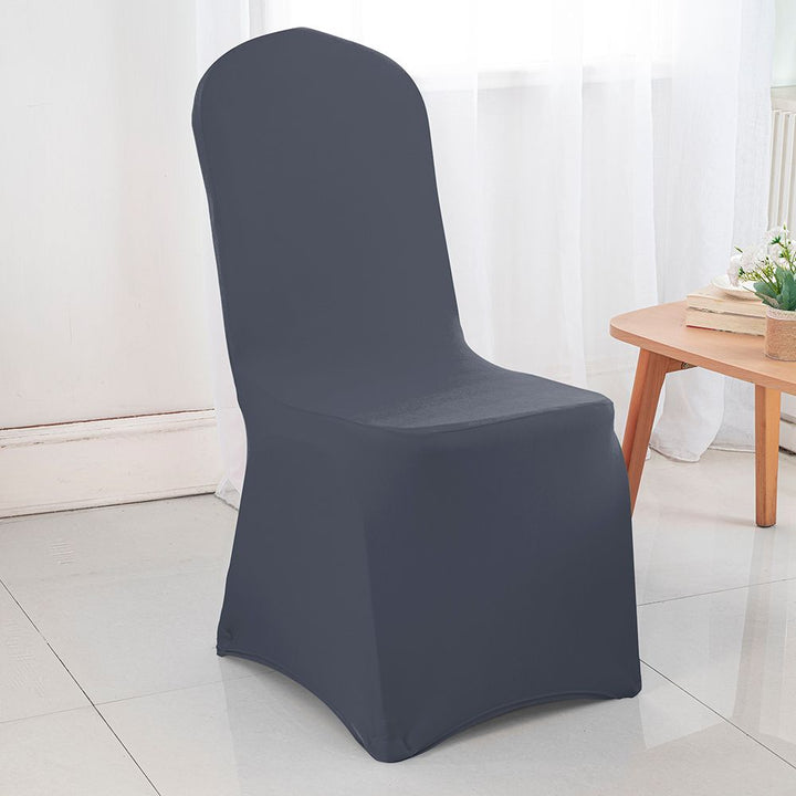 Premium Spandex (220 GSM) Banquet Chair Cover - Pewter/Charcoal (1pc)