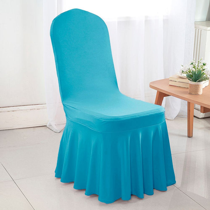 Premium Spandex (220 GSM) Banquet Skirt Chair Cover - Turquoise (1pc)